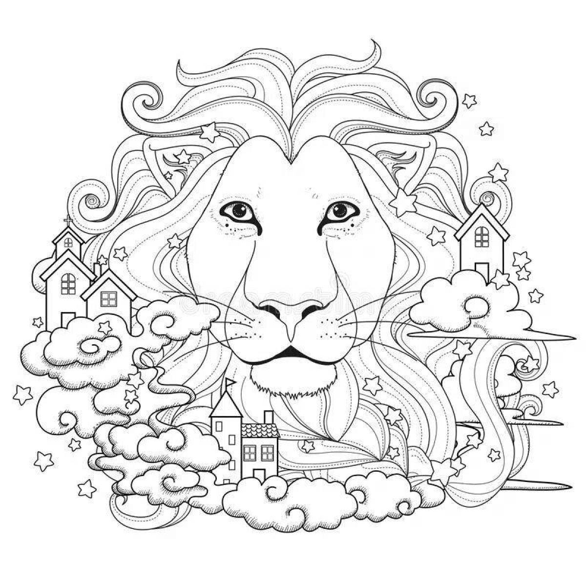 Royal coloring lion complex