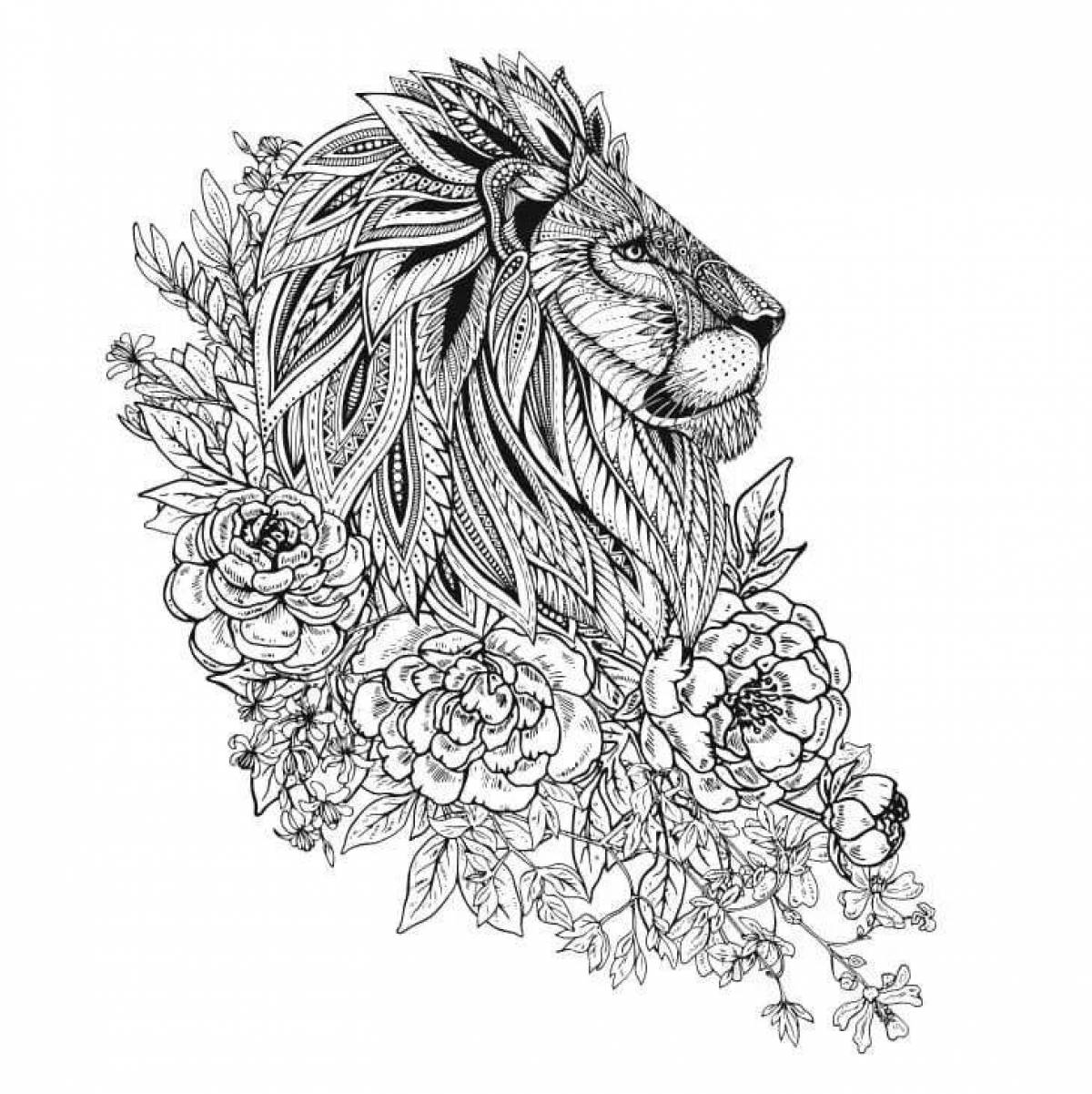 Generous lion complex coloring