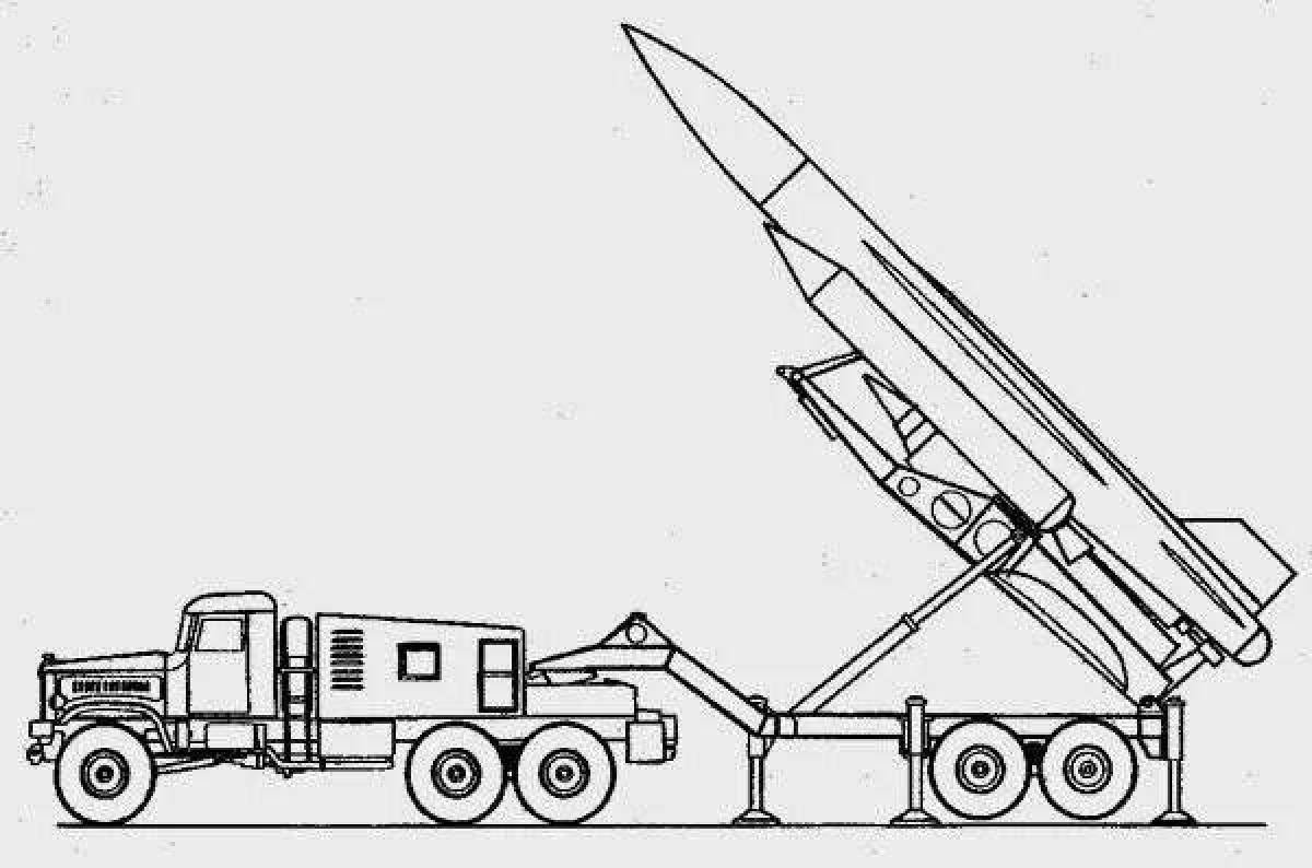 Great rocket launcher coloring page