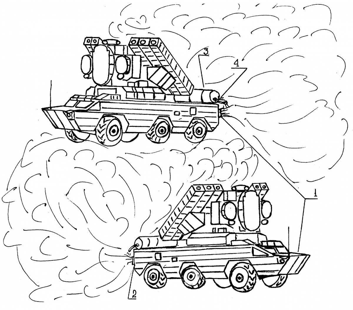 Advanced rocket launcher coloring page