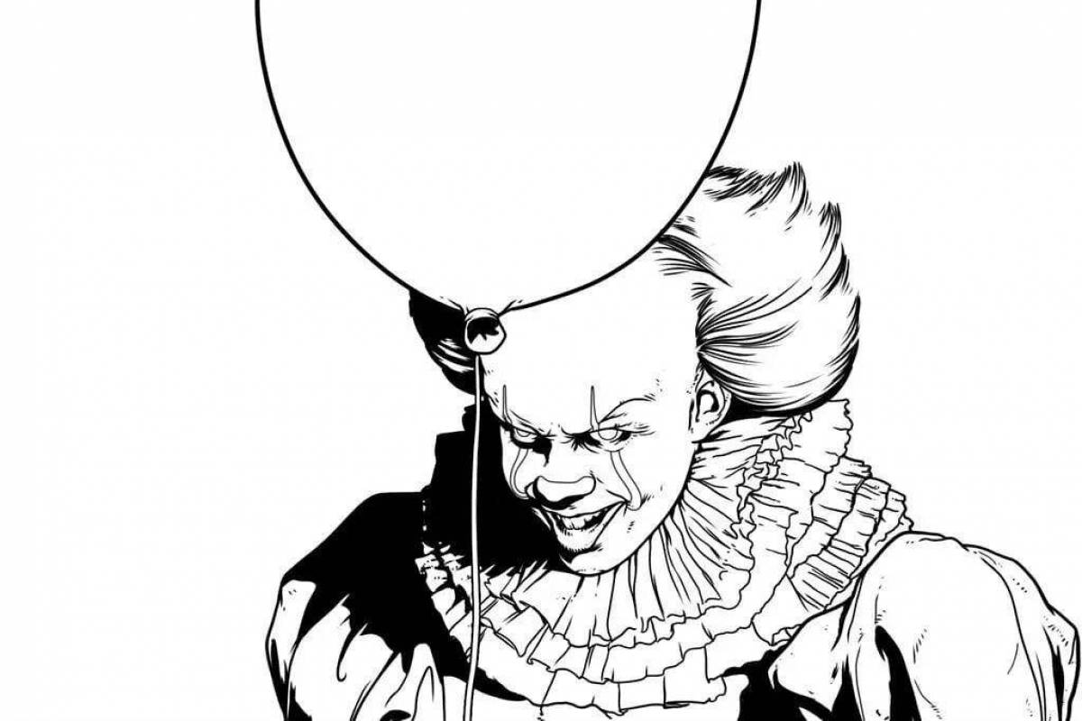 Pennywise the clown coloring book