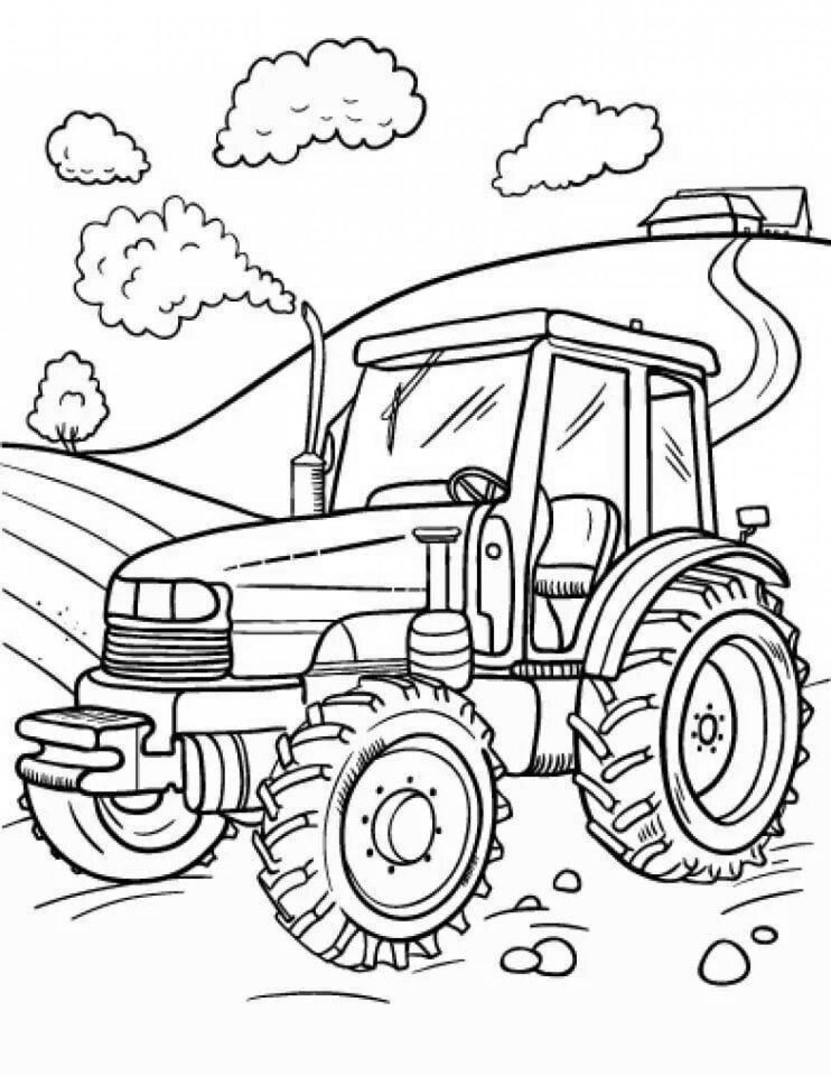 Fun coloring of agricultural machinery