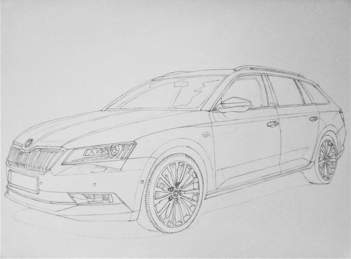 Fun coloring skoda rapid