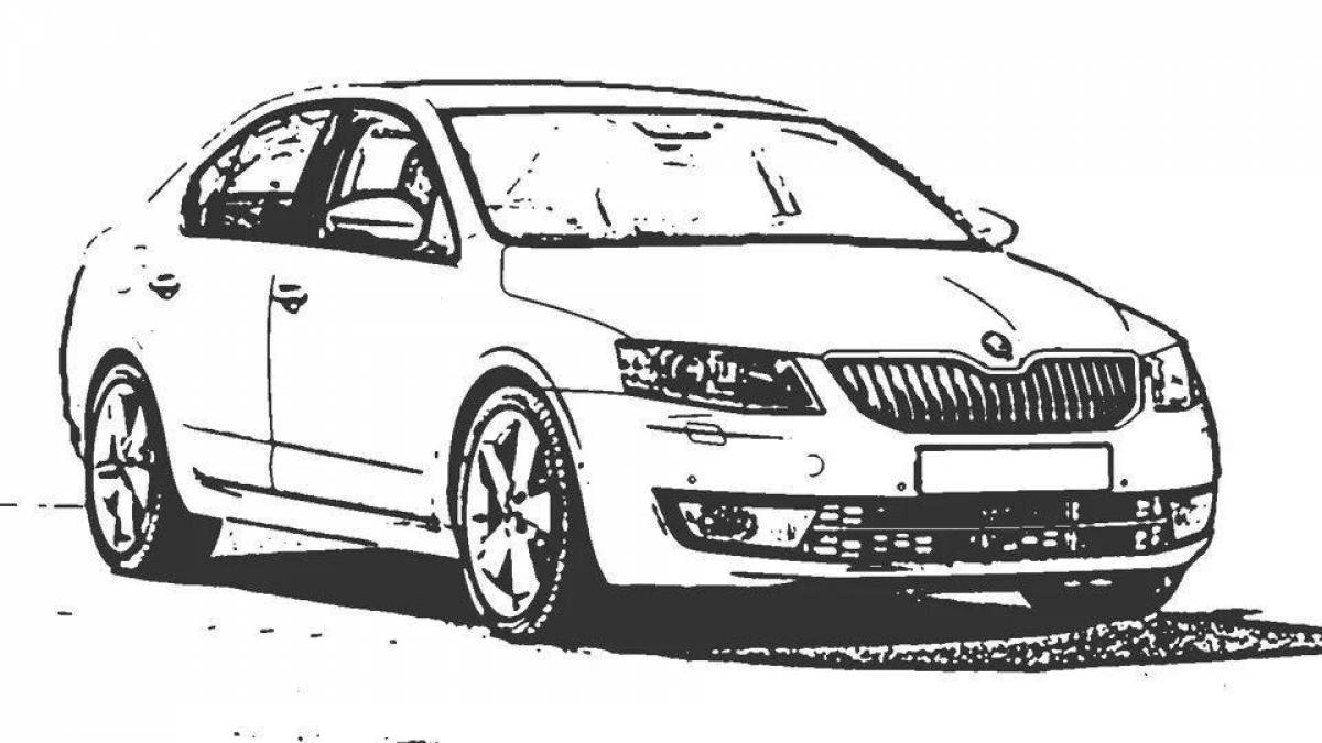 Рисунки автомобилей Skoda. Скетчи дизайнеров Skoda