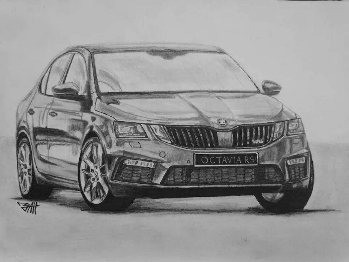 Great coloring skoda rapid