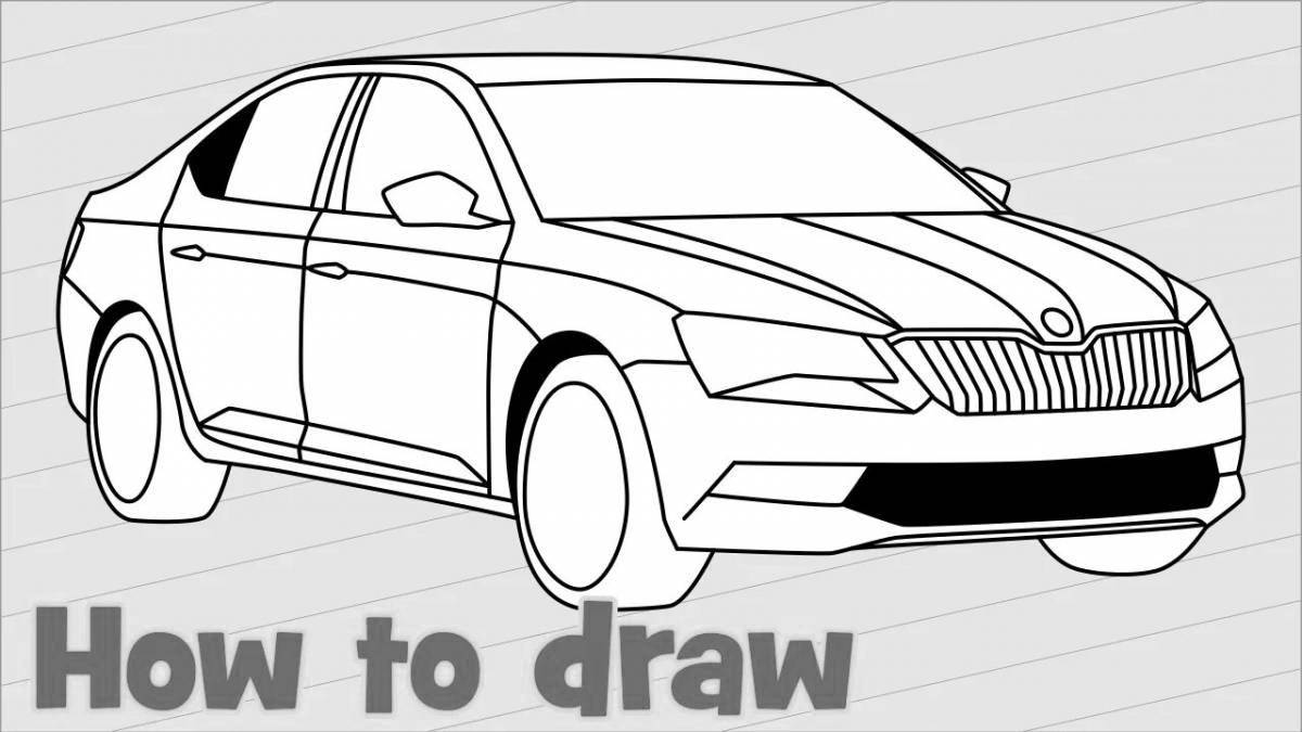 Sweet coloring skoda rapid