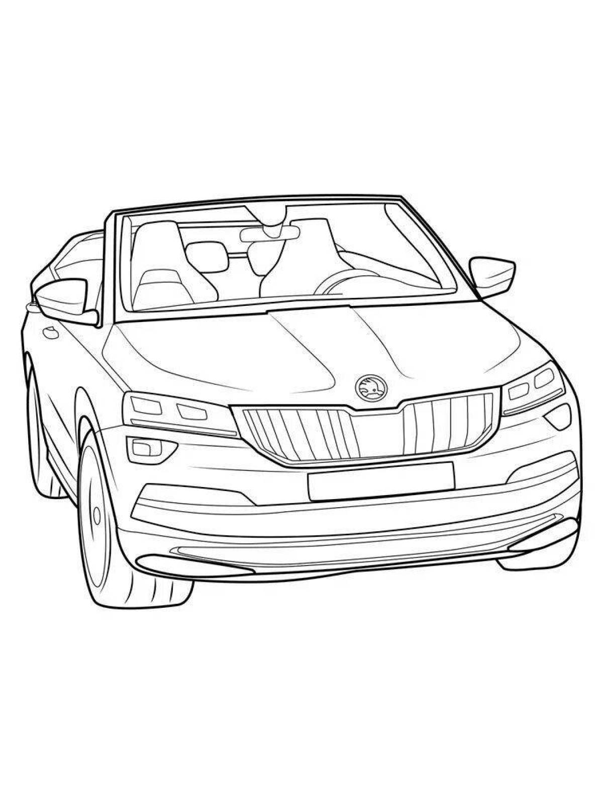 Coloring radiant skoda rapid