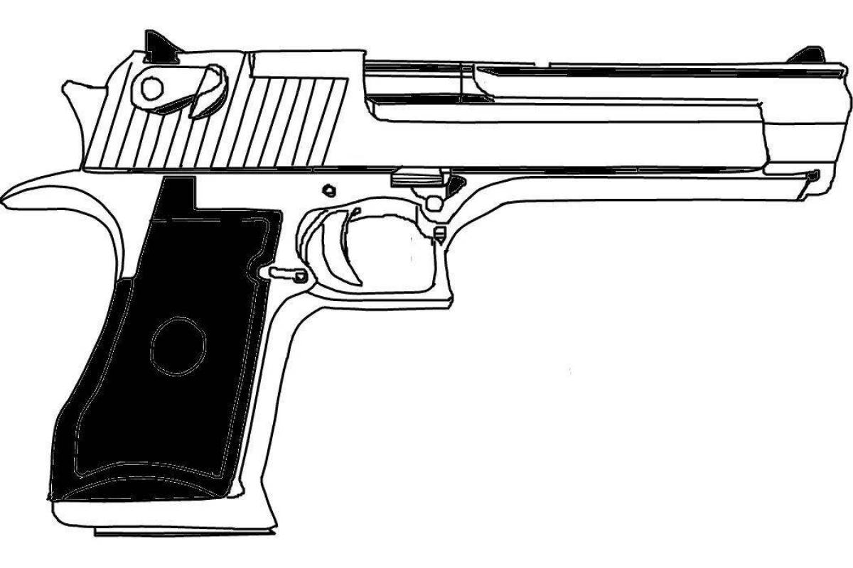 Coloring makarov pistol