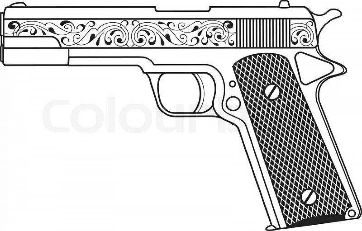 Coloring big makarov pistol