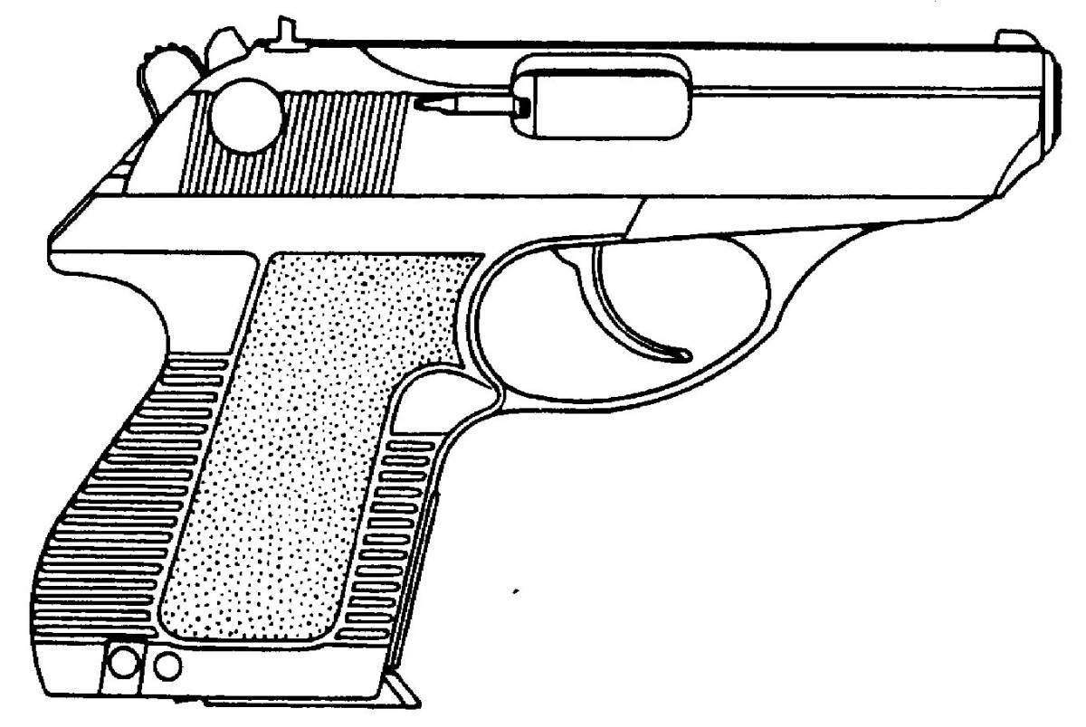 Amazingly realistic Makarov pistol coloring