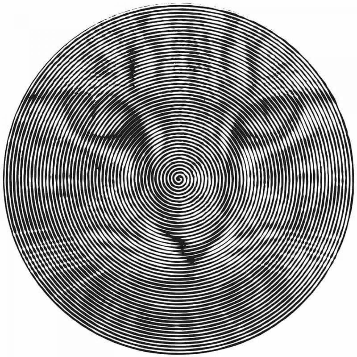 Playful spiral bts coloring page