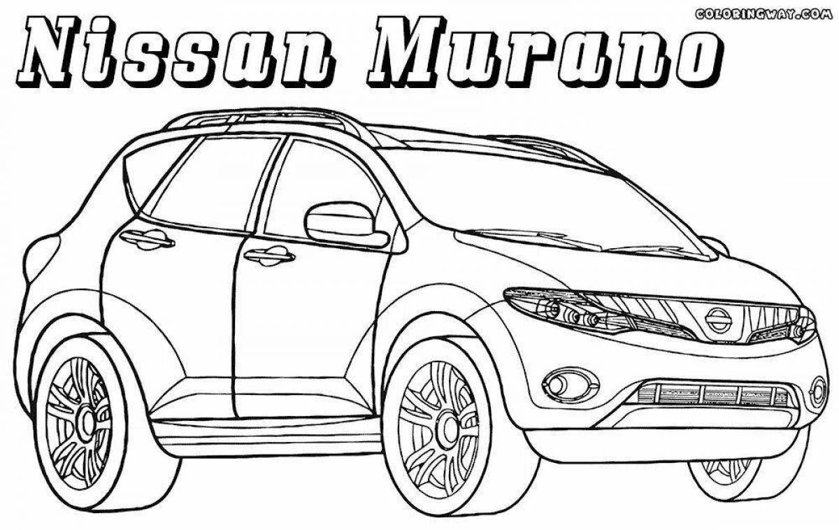 Exciting nissan coloring book