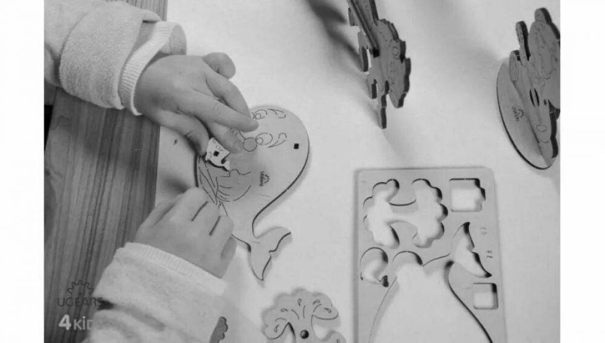 Fun 3d wood coloring book