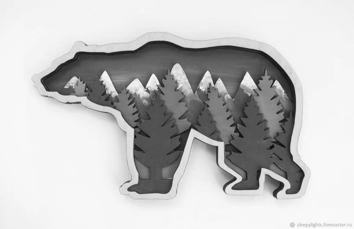 Adorable 3d wood coloring book