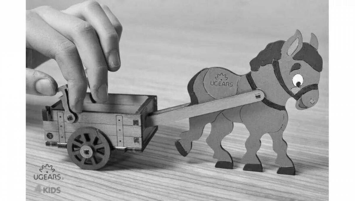 Tempting 3d wooden coloring book