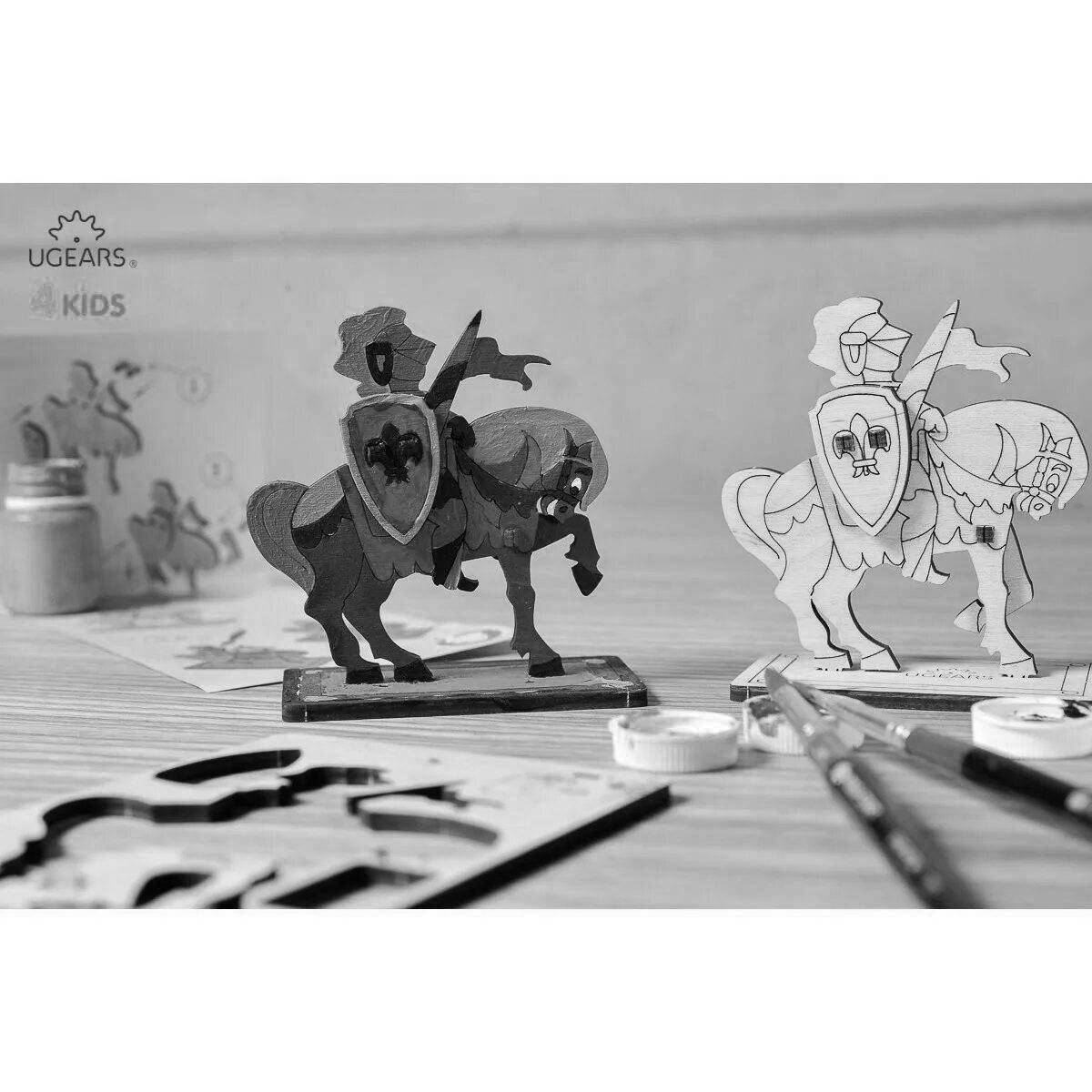 Creative 3d wood coloring book