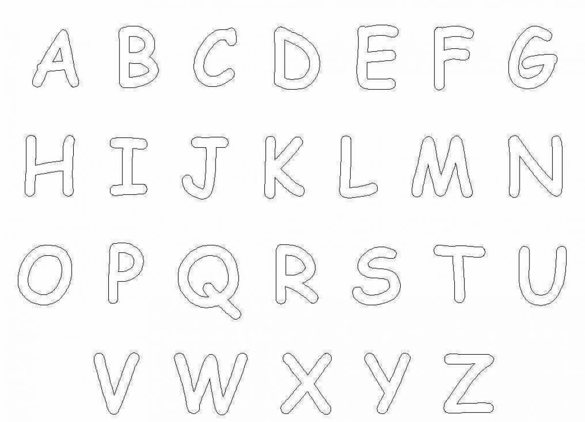 Coloring alphabet