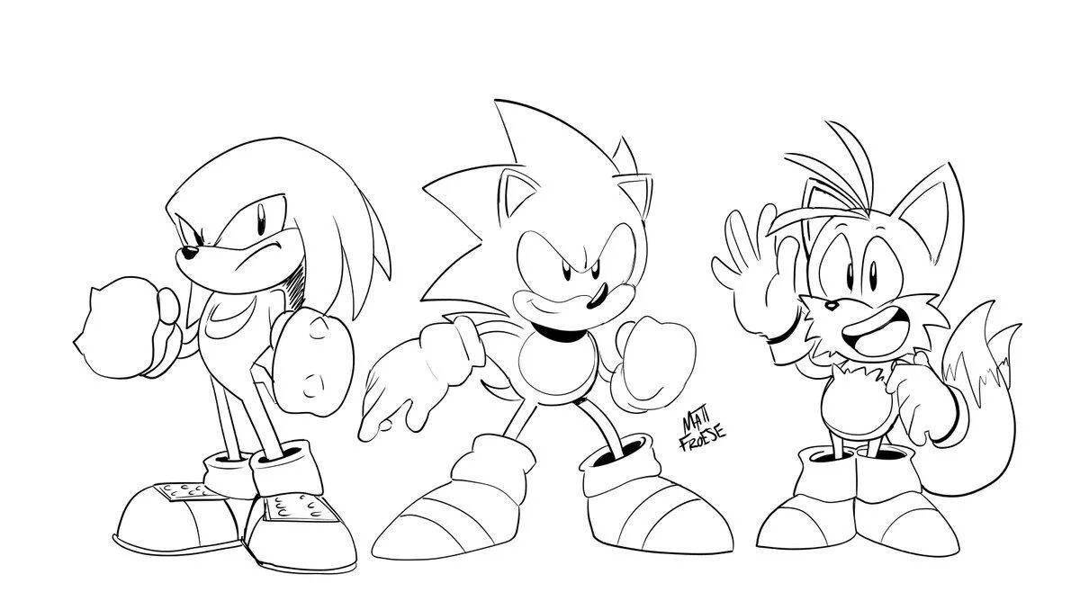 Playful coloring sonic mania
