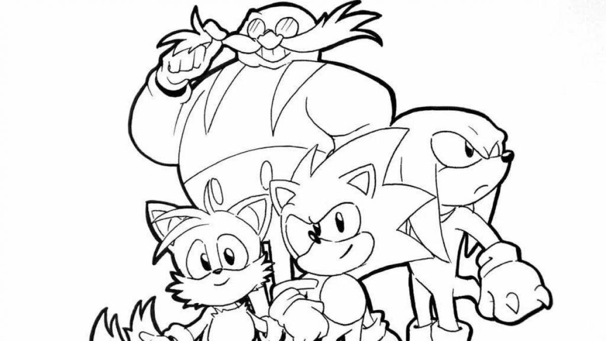 Sonic mania fantasy coloring book
