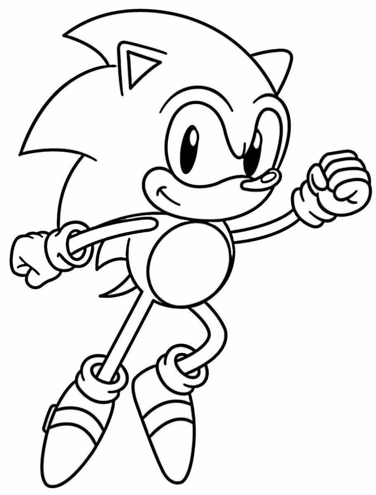 Charming sonic mania coloring book