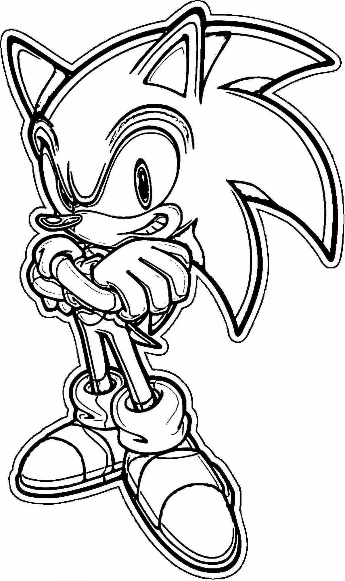 Animated sonic mania coloring book