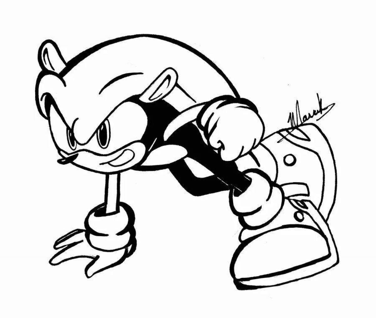 Intriguing sonic mania coloring book