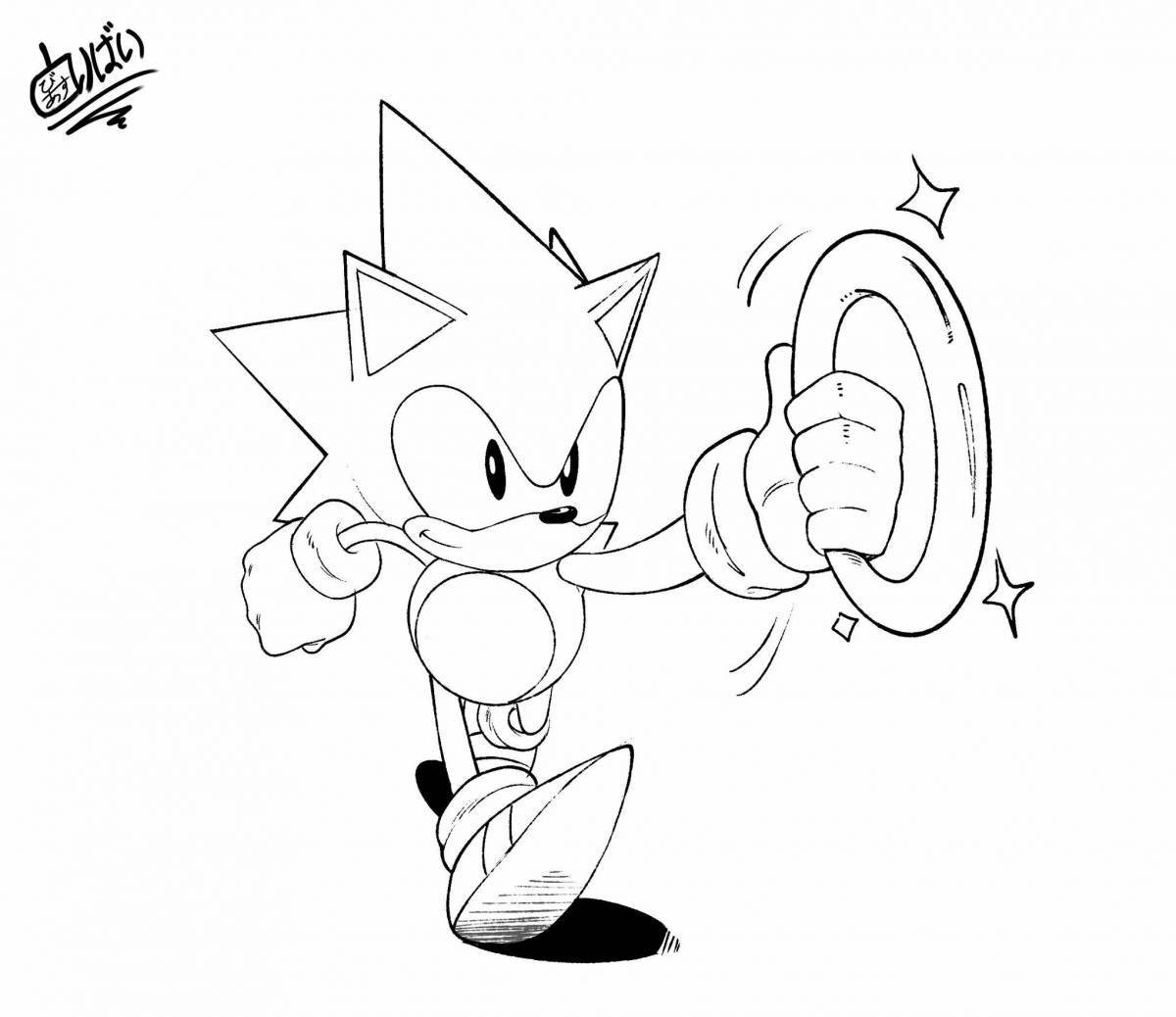 Sonic mania awesome coloring book