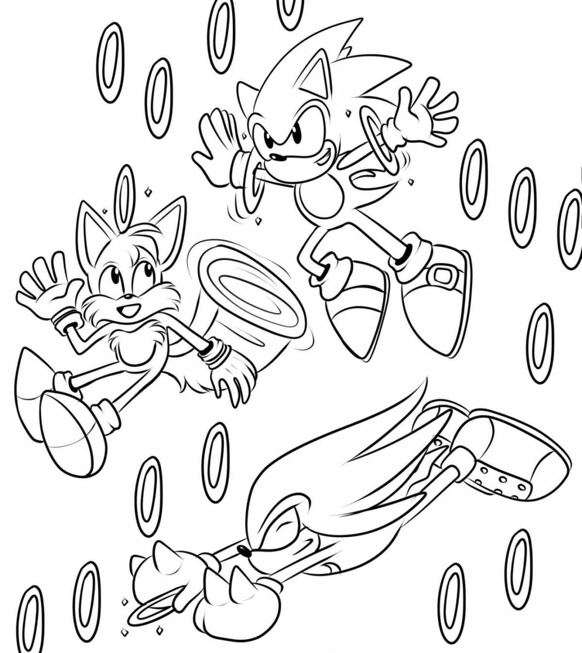 Sonic mania dazzling coloring book