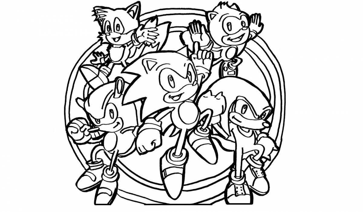 Excellent sonic mania coloring book