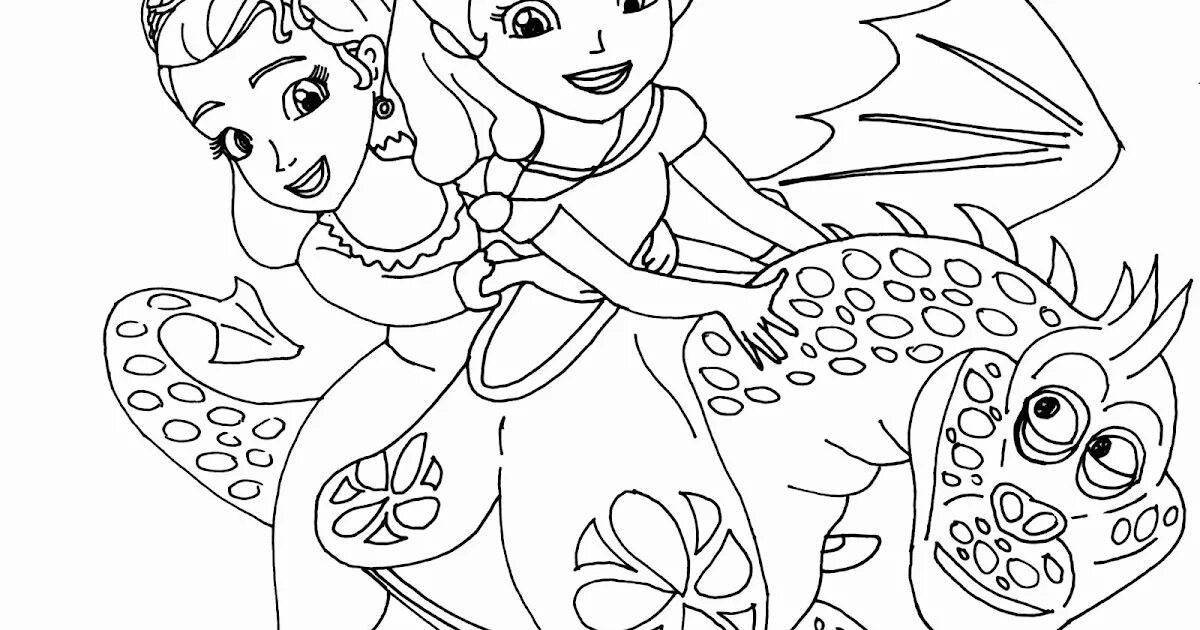 Sofia mermaid nice coloring book