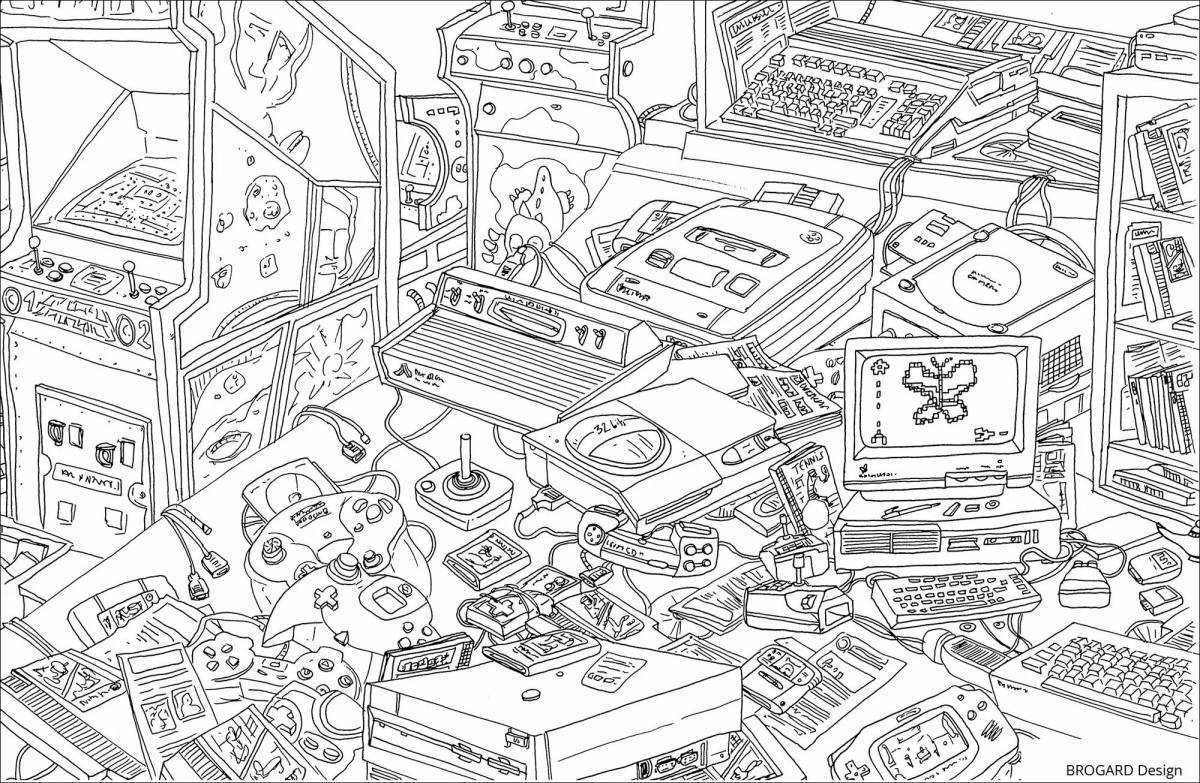 Photo Complex coloring pages with fun