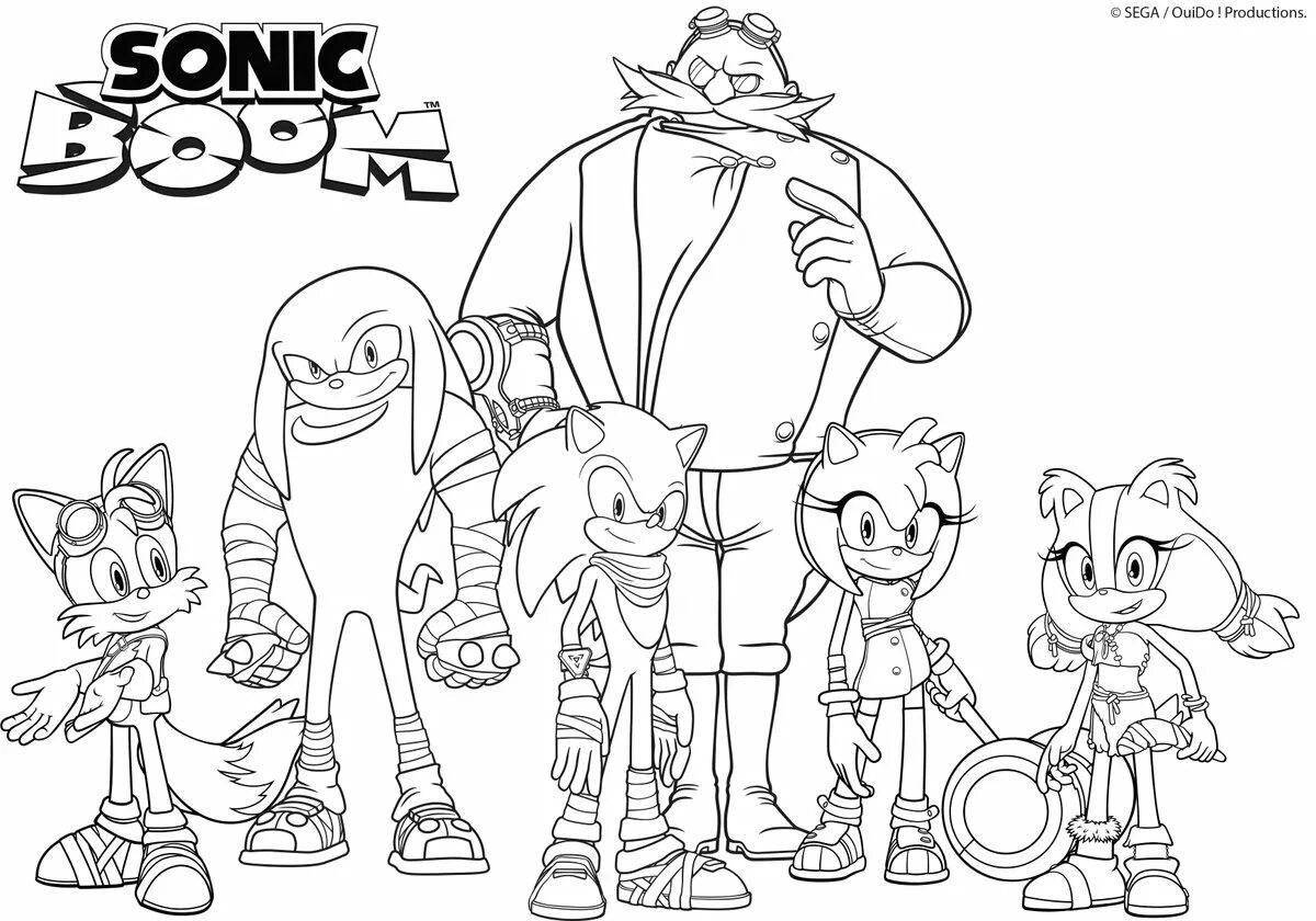 Great sonic characters coloring pages
