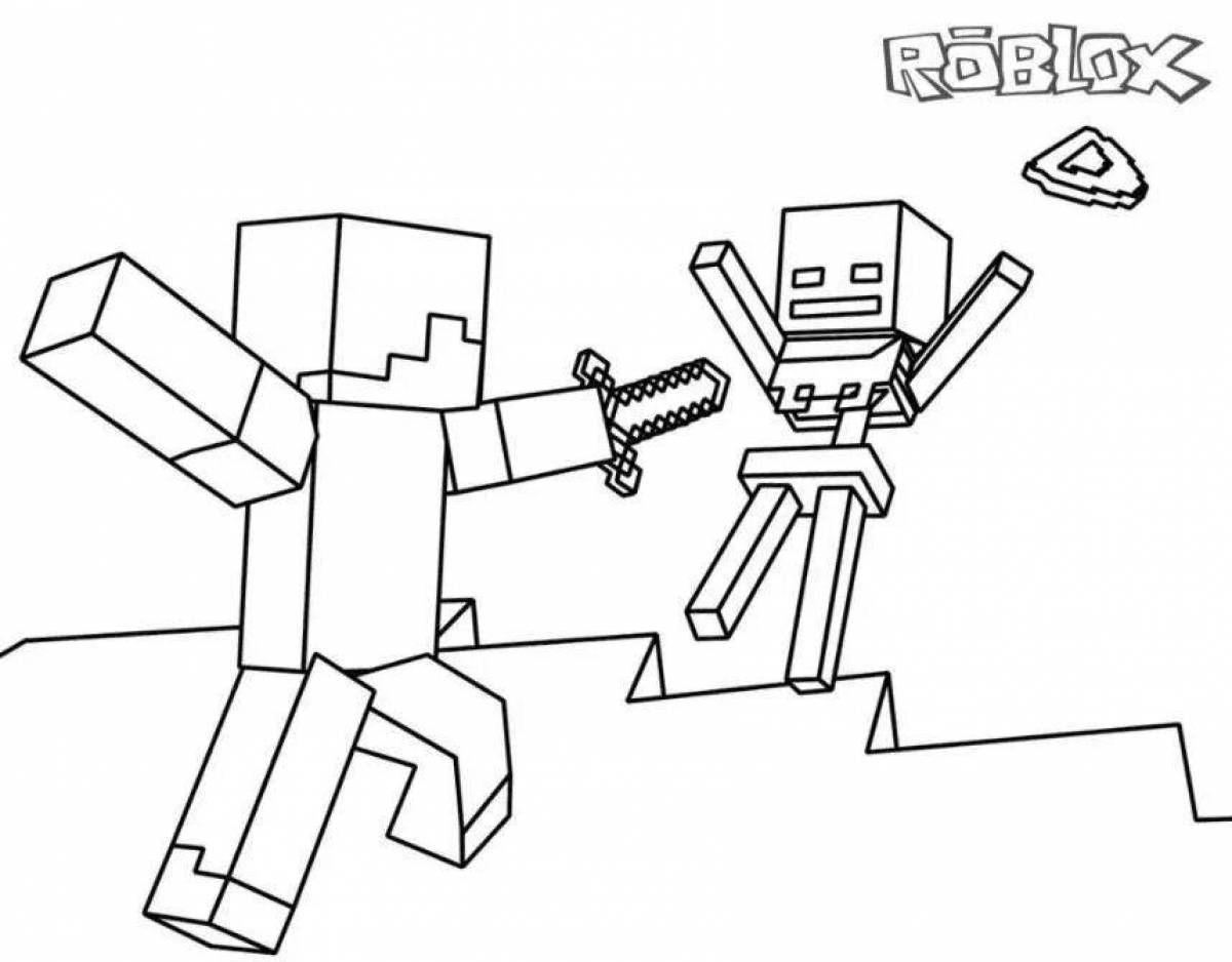 Color-frenzy roblox nubik coloring page