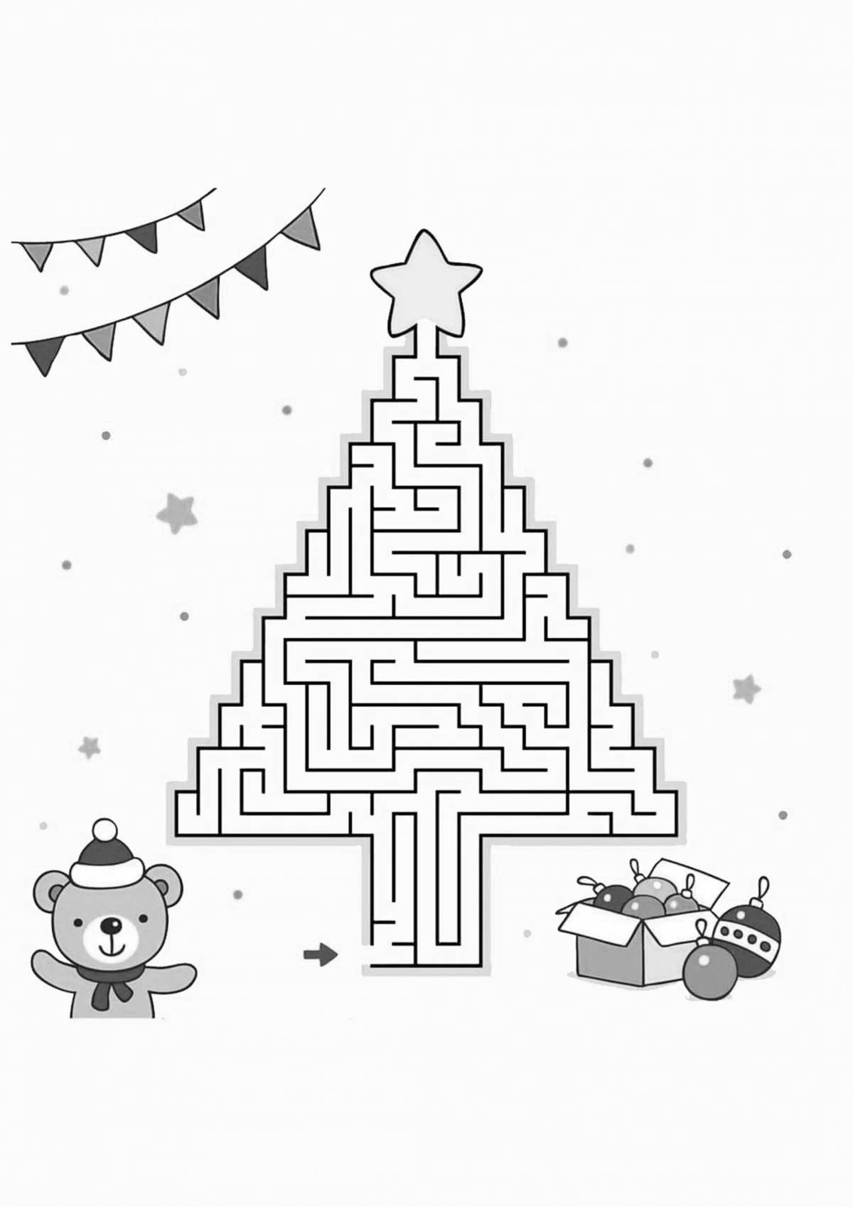 Merry Christmas maze