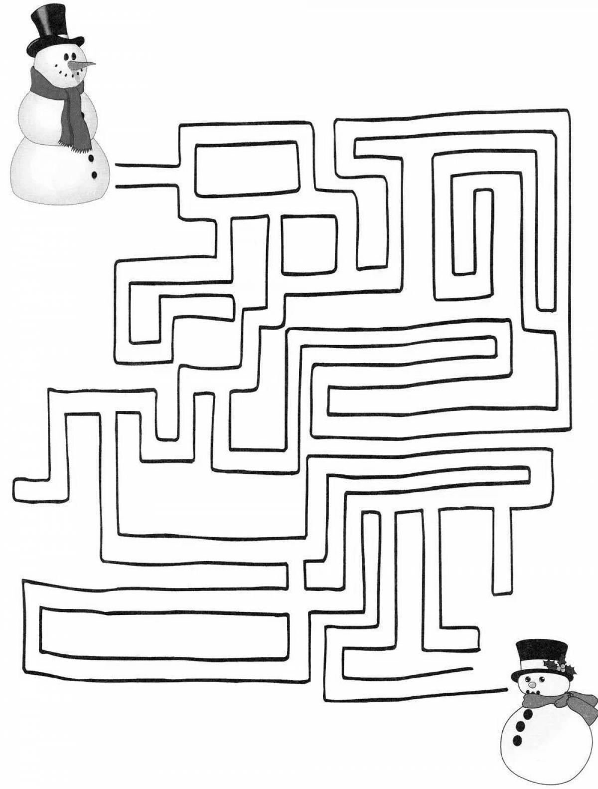 Exciting New Year's maze