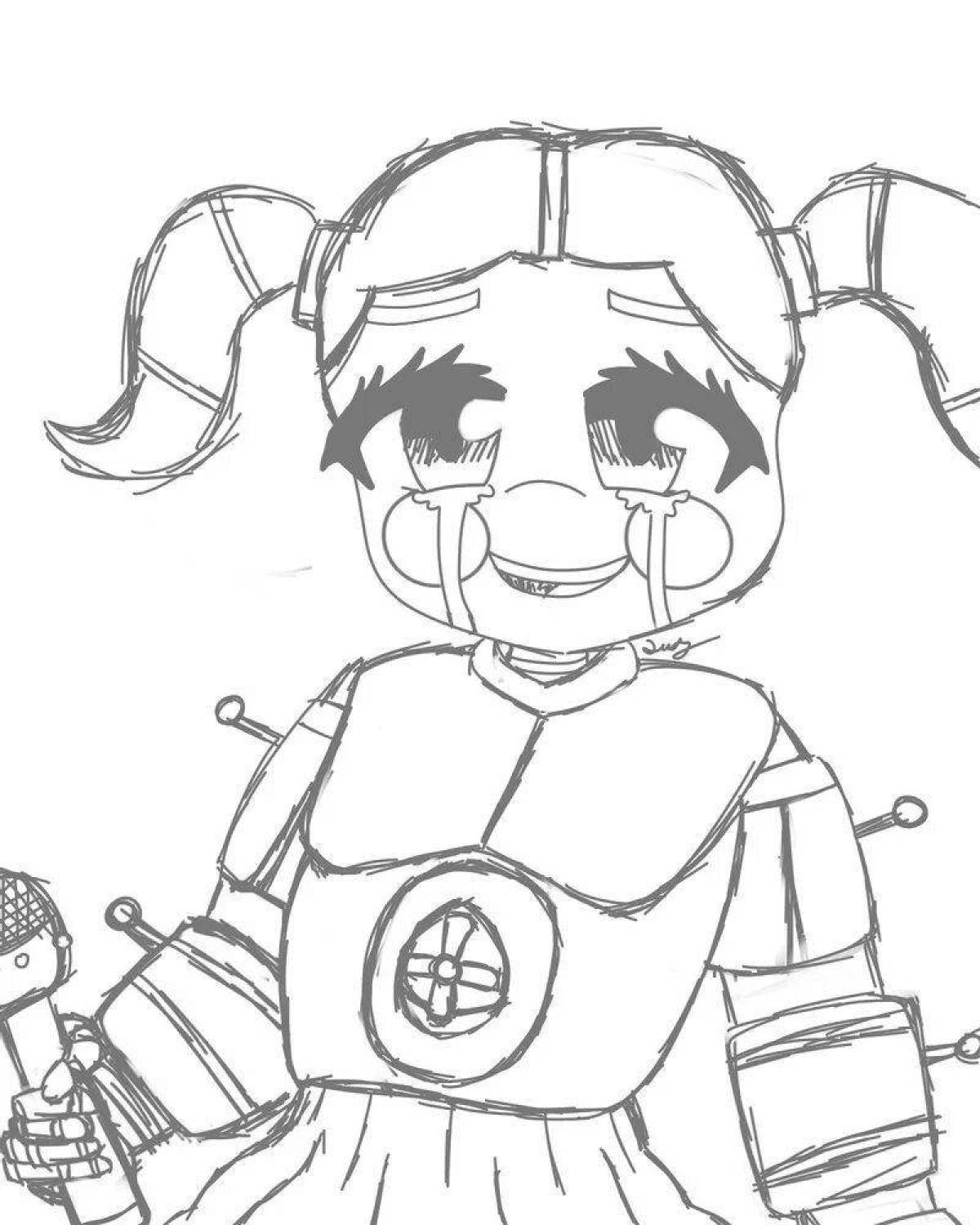 Wonderful coloring baby fnaf