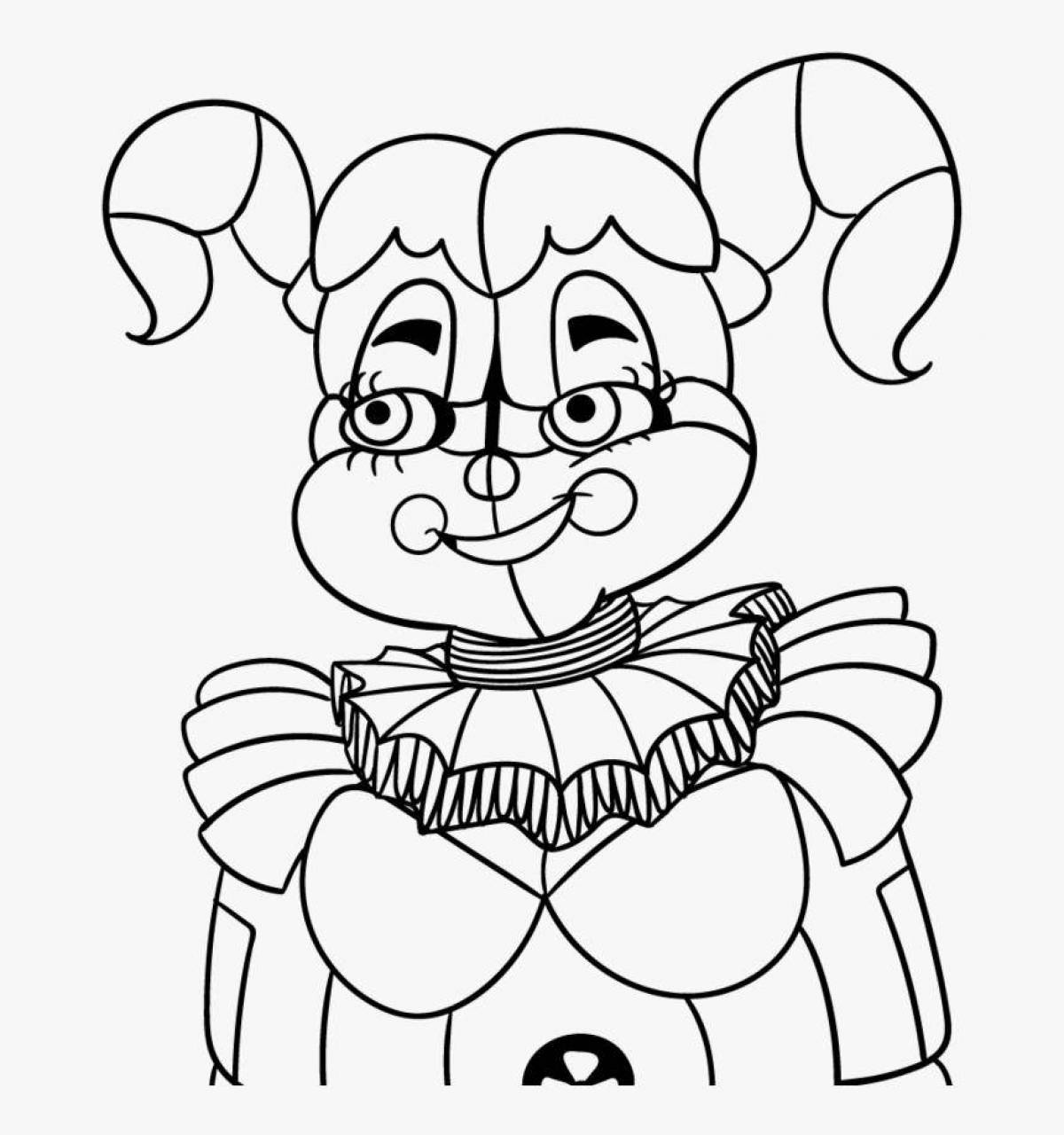 Hypnotic coloring baby fnaf