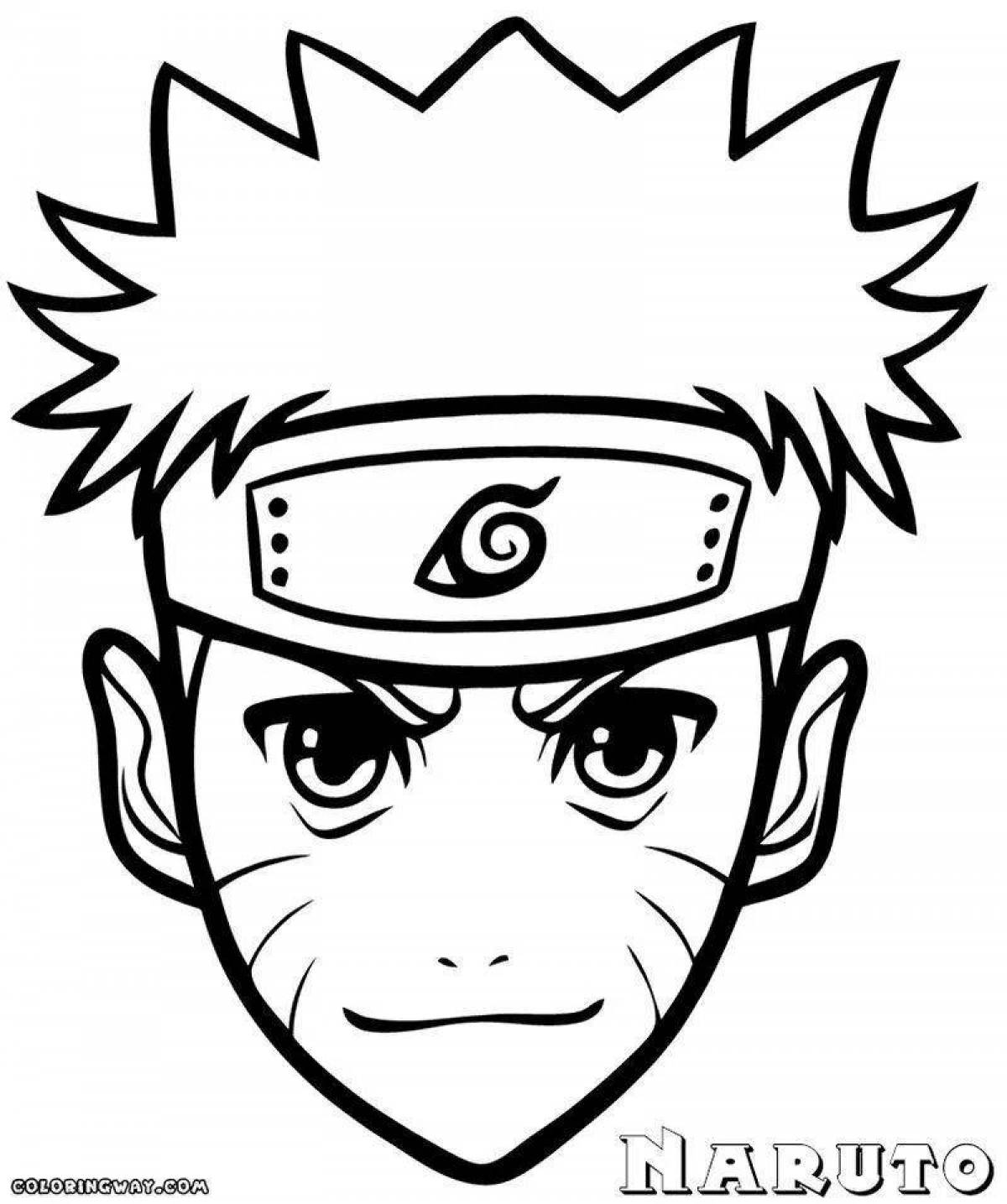 Attraction coloring naruto photo