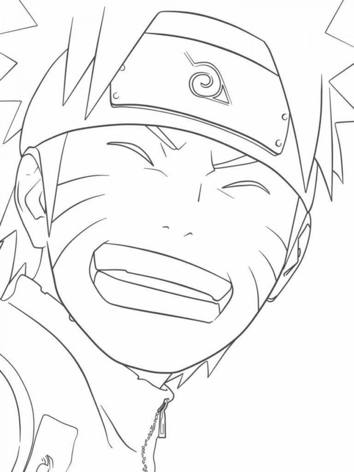 Animated coloring naruto photo