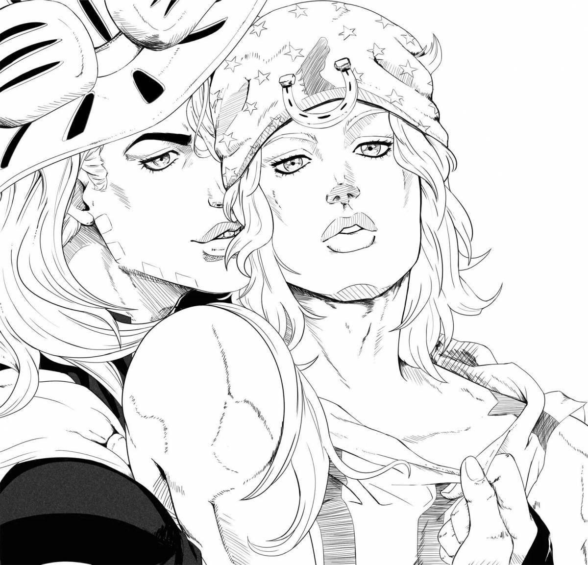 The Extraordinary Johnny Joestar coloring page