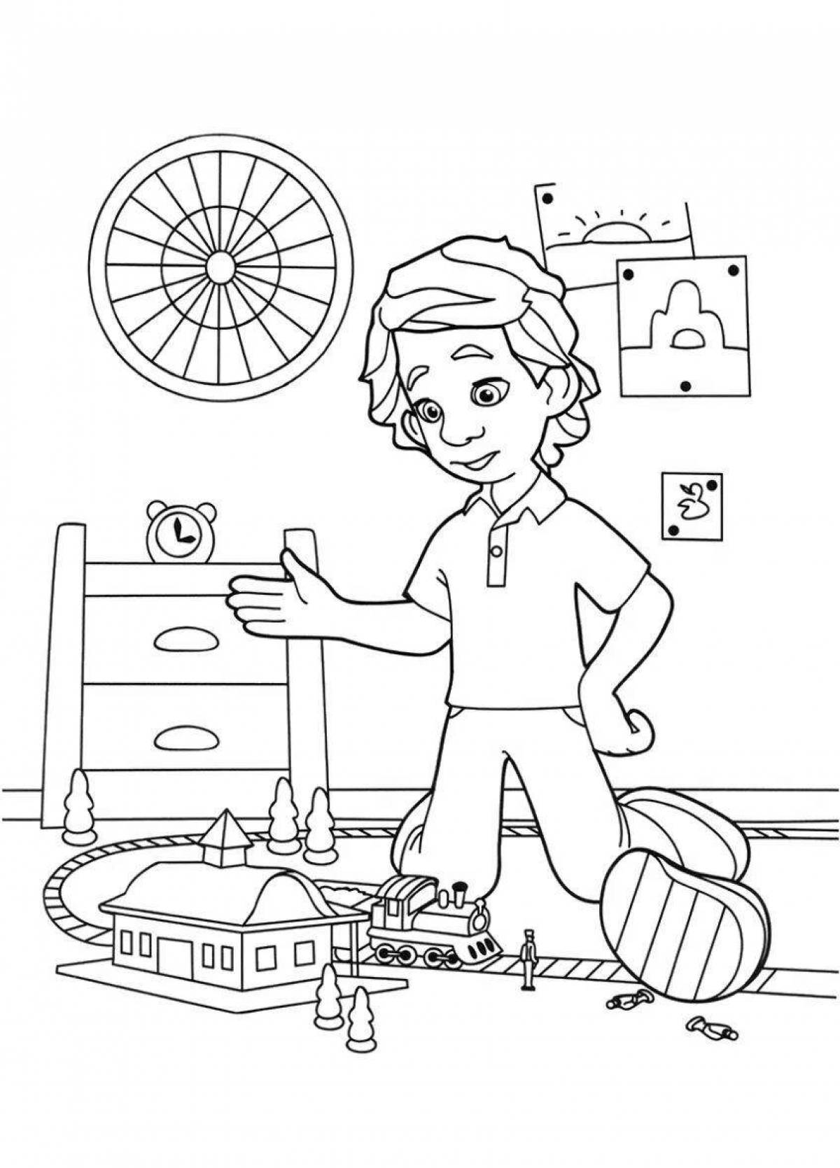 Fixes in mystical coloring page