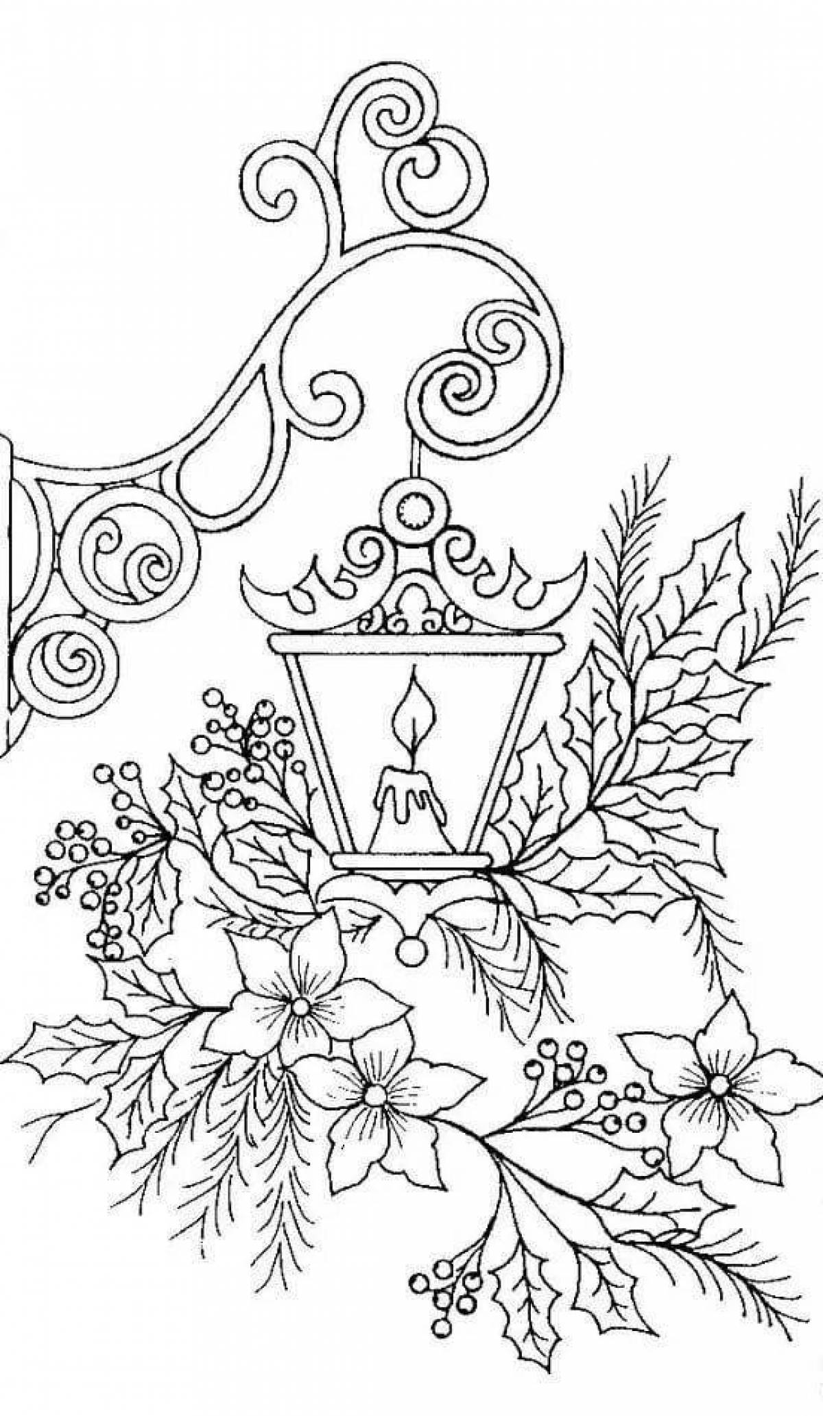 Radiant coloring page christmas patterns