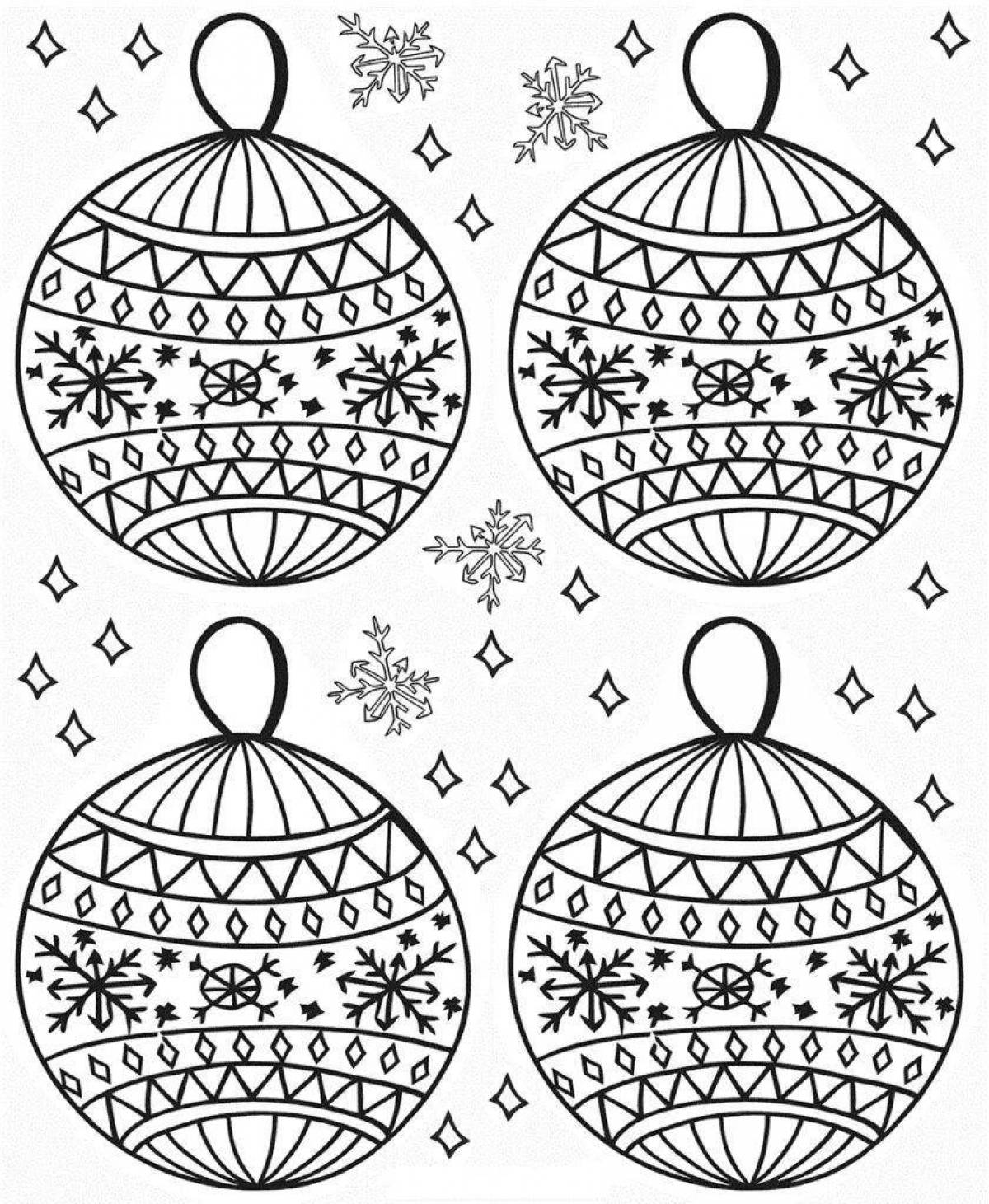 Coloring pages with Christmas patterns