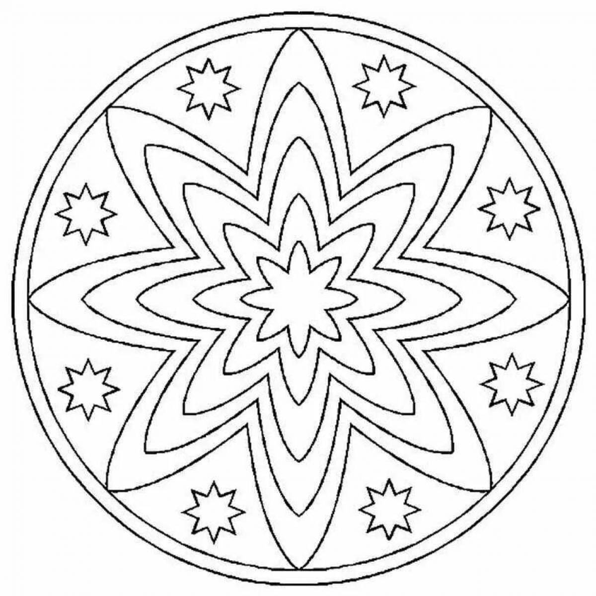 Fabulous coloring pages with Christmas patterns