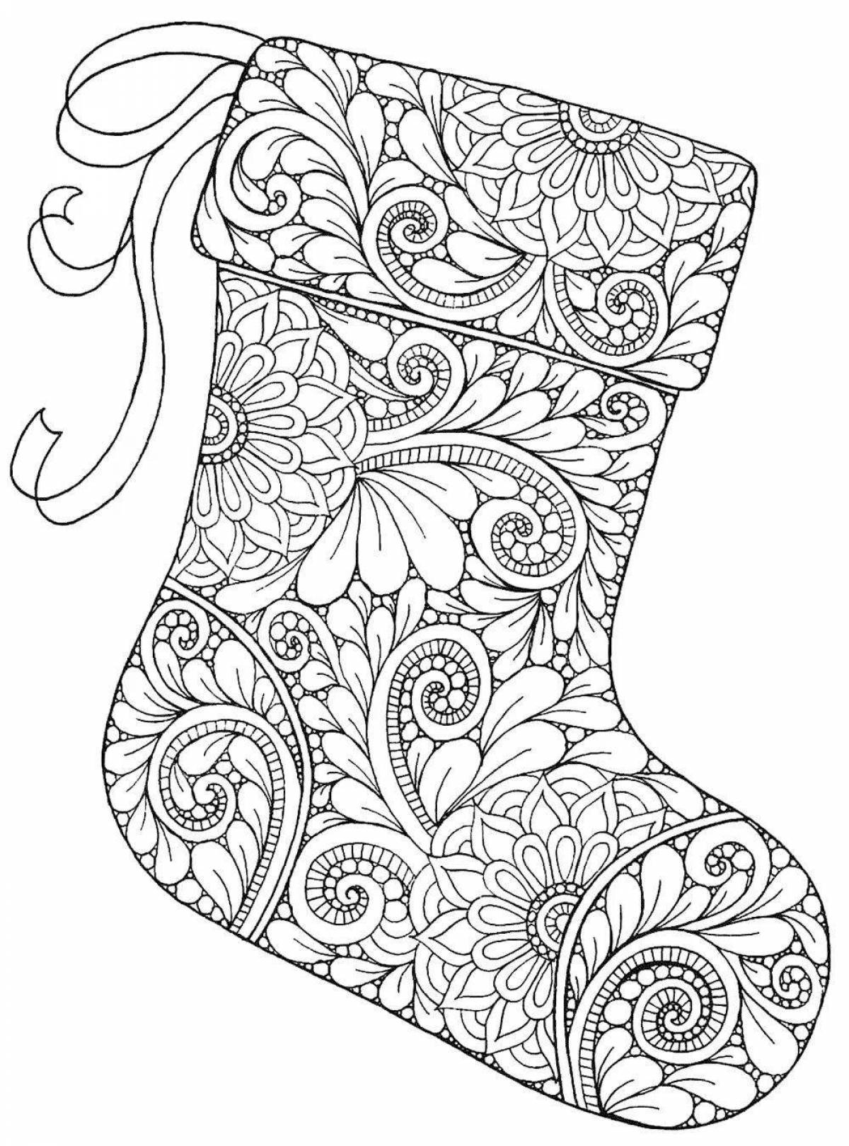 Jazzy coloring christmas patterns