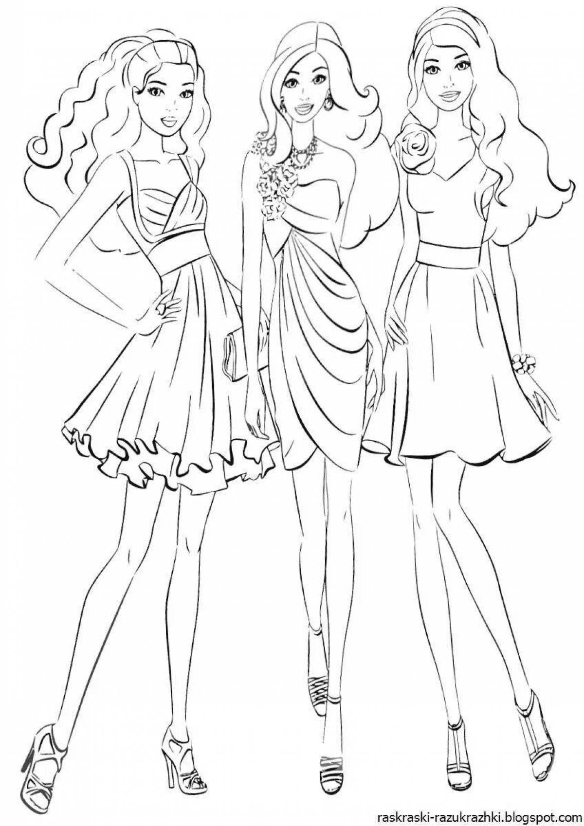 Fashion coloring page