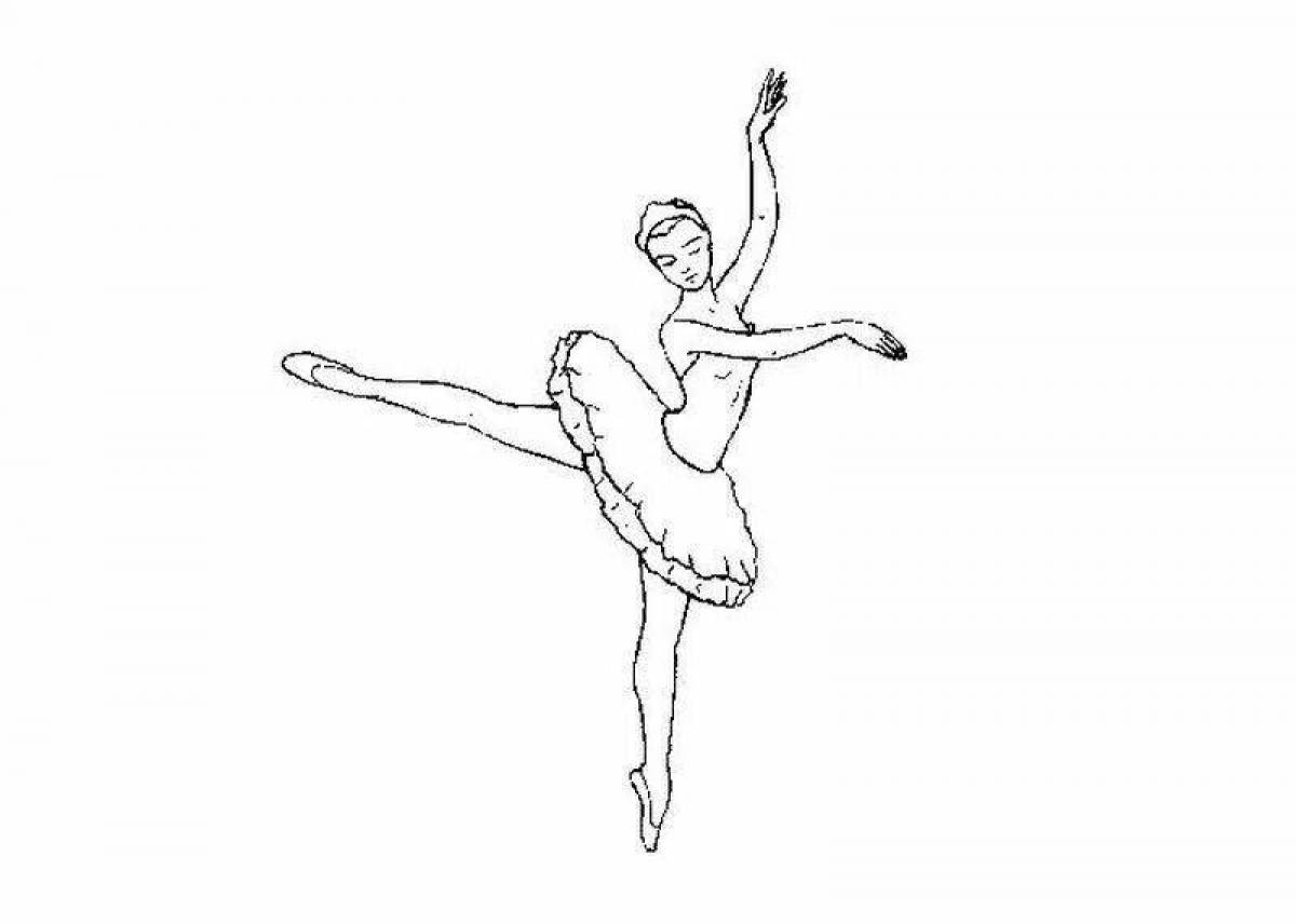 Coloring page beckoning swan lake