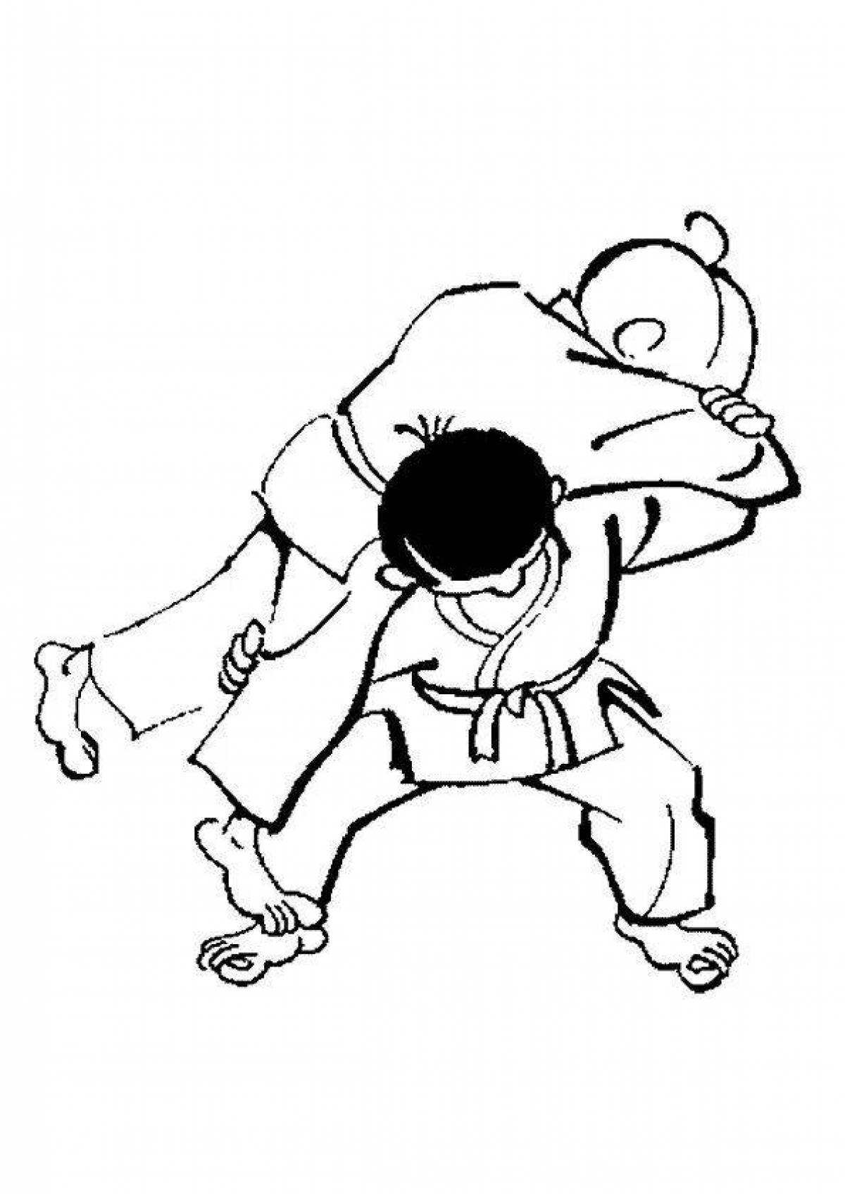 Shining Jiu-Jitsu coloring page