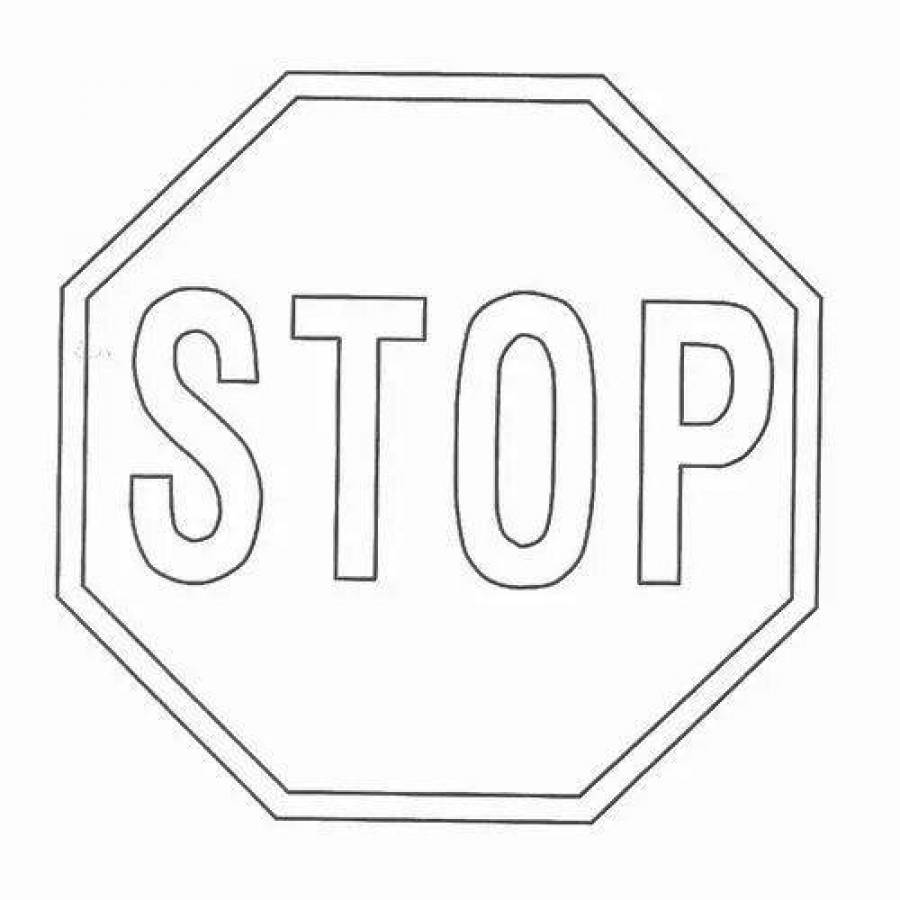 Coloring Pages Sign brick (28 pcs) - download or print for free #12262