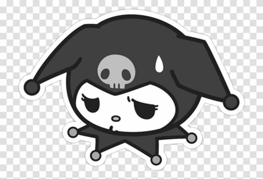 Coloring Pages Kuromi stickers (18 pcs) - download or print for free #12356